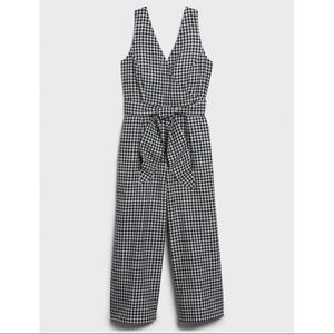 NWT Banana Republic Gingham Jumpsuit XLP